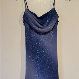 Jump Blue Sequin Embellished Slip Dress